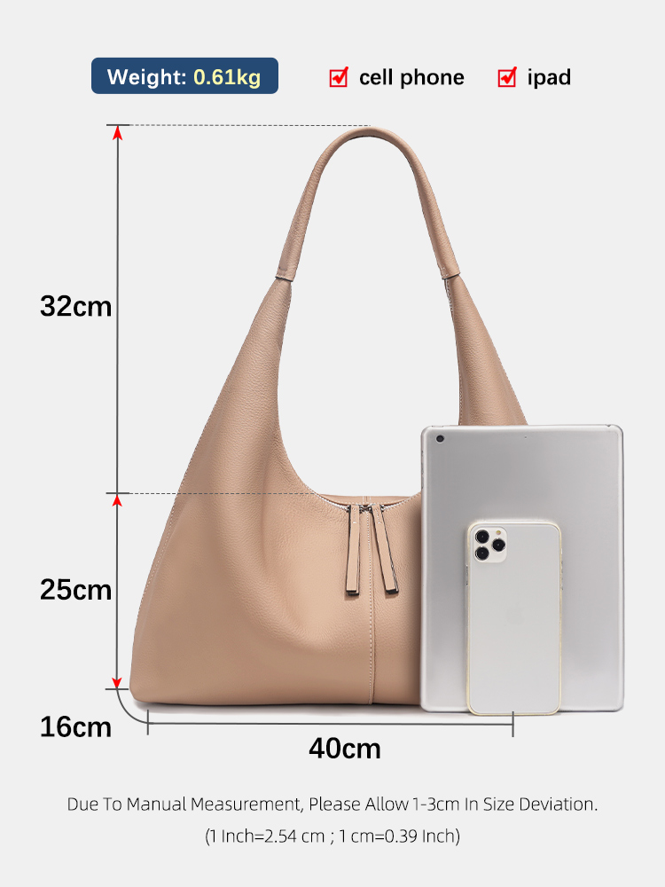Sac Hobo en cuir véritable pou - Women'S Bags For Work avis et prix