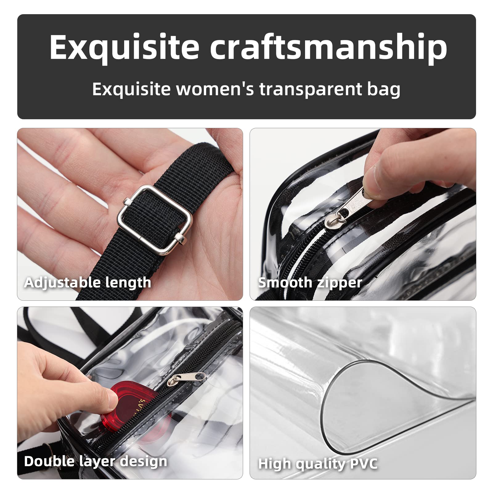 Sac à bandoulière transparent  - Women Bags And Purses avis et prix