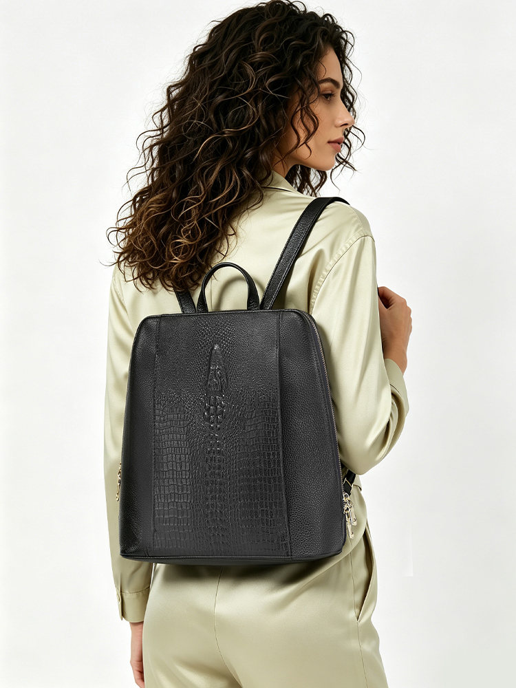 Sac à dos Zency en cuir de cro - Women'S Bags For Work avis et prix