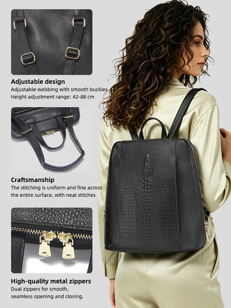 Sac à dos Zency en cuir de cro - Women'S Bags For Work avis et prix